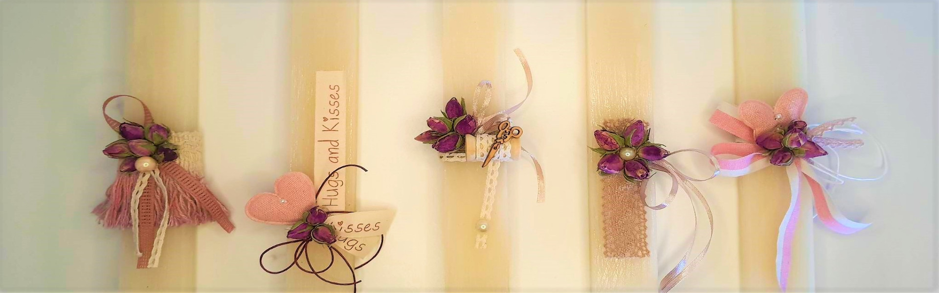 Αρωματικά κεριά διακοσμημένα με υψηλή και σύγχρονη αισθητική